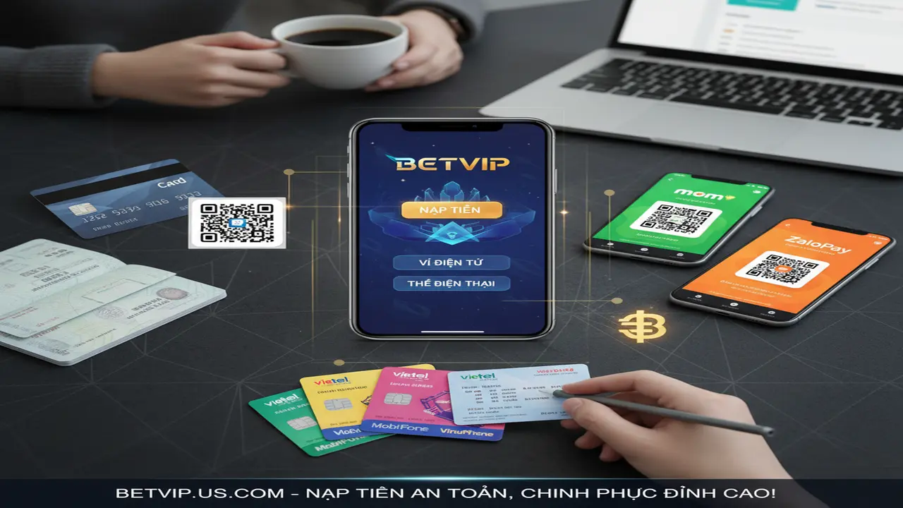 Nạp tiền (Ngân Hàng, Ví Điện Tử, Thẻ Điện Thoại) Betvip