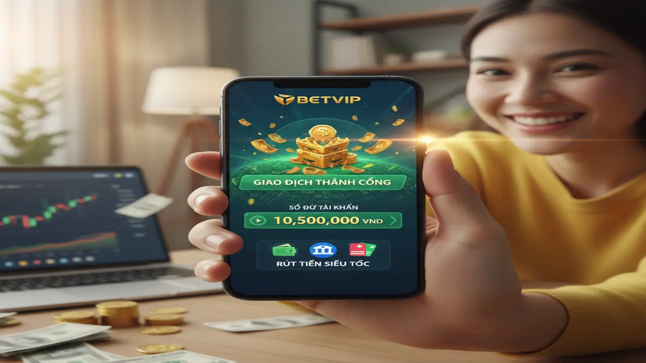 Rút tiền (Ngân Hàng, Ví Điện Tử, Thẻ Điện Thoại) Betvip