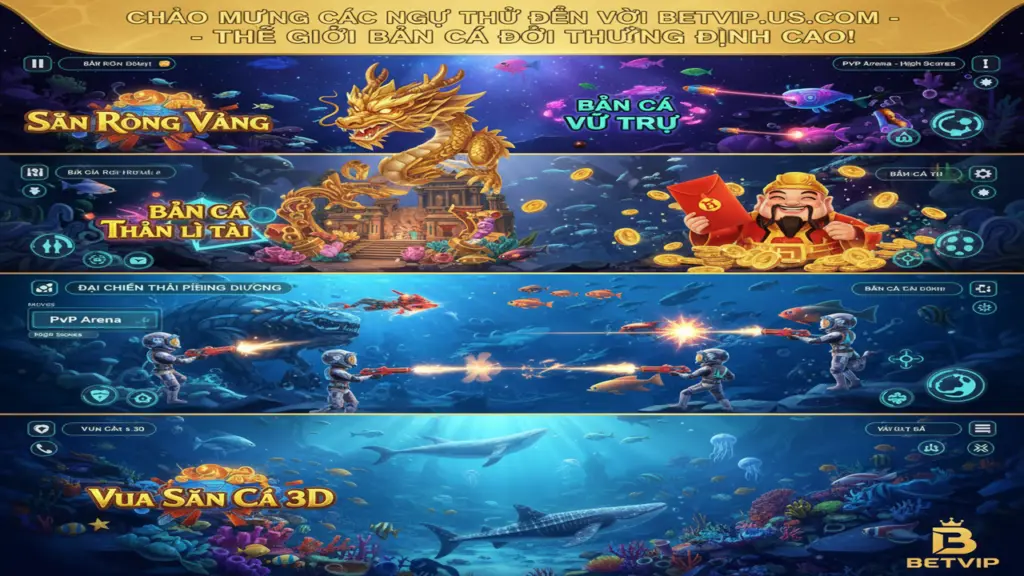 Top 5 sảnh Bắn Cá đổi thưởng Betvip